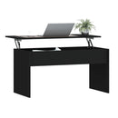 vidaXL fekete szerelt fa dohányzóasztal 102 x 50,5 x 52,5 cm
