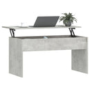 vidaXL betonszürke szerelt fa dohányzóasztal 102 x 50,5 x 52,5 cm