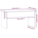 vidaXL betonszürke szerelt fa dohányzóasztal 102 x 50,5 x 52,5 cm