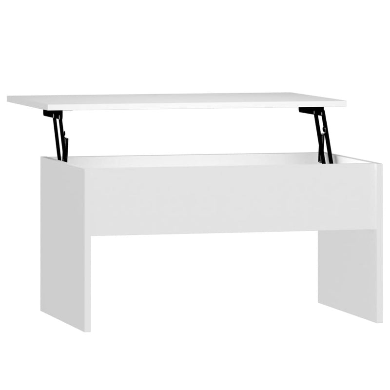 vidaXL fehér szerelt fa dohányzóasztal 80 x 50,5 x 41,5 cm
