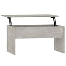 vidaXL betonszürke szerelt fa dohányzóasztal 80 x 50,5 x 41,5 cm