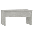 vidaXL betonszürke szerelt fa dohányzóasztal 80 x 50,5 x 41,5 cm