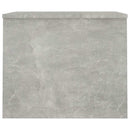 vidaXL betonszürke szerelt fa dohányzóasztal 80 x 50,5 x 41,5 cm