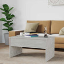 vidaXL betonszürke szerelt fa dohányzóasztal 80 x 50,5 x 41,5 cm