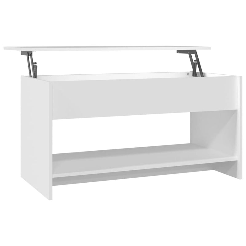 vidaXL fehér szerelt fa dohányzóasztal 102x50x52,5 cm