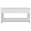vidaXL fehér szerelt fa dohányzóasztal 102x50x52,5 cm