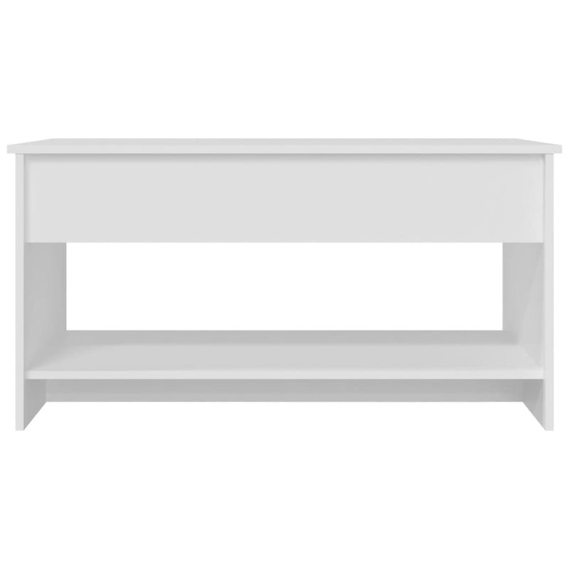vidaXL fehér szerelt fa dohányzóasztal 102x50x52,5 cm
