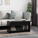 vidaXL fekete szerelt fa dohányzóasztal 102x50x52,5 cm