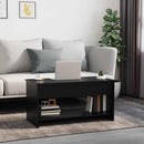 vidaXL fekete szerelt fa dohányzóasztal 102x50x52,5 cm