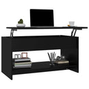 vidaXL fekete szerelt fa dohányzóasztal 102x50x52,5 cm