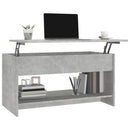 vidaXL betonszürke szerelt fa dohányzóasztal 102x50x52,5 cm