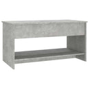 vidaXL betonszürke szerelt fa dohányzóasztal 102x50x52,5 cm