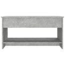 vidaXL betonszürke szerelt fa dohányzóasztal 102x50x52,5 cm