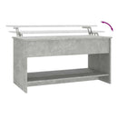 vidaXL betonszürke szerelt fa dohányzóasztal 102x50x52,5 cm