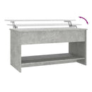 vidaXL betonszürke szerelt fa dohányzóasztal 102x50x52,5 cm
