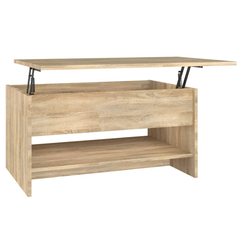 vidaXL sonoma tölgy színű szerelt fa dohányzóasztal 80 x 50 x 40 cm