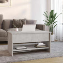 vidaXL betonszürke szerelt fa dohányzóasztal 80x50x40 cm