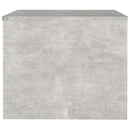 vidaXL betonszürke szerelt fa dohányzóasztal 80x50x40 cm