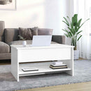 vidaXL magasfényű fehér szerelt fa dohányzóasztal 80x50x40 cm