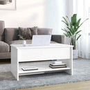 vidaXL magasfényű fehér szerelt fa dohányzóasztal 80x50x40 cm