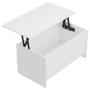 vidaXL fehér szerelt fa dohányzóasztal 102 x 55,5 x 52,5 cm