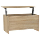 vidaXL sonoma tölgy színű szerelt fa dohányzóasztal 102x55,5x52,5 cm