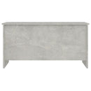 vidaXL betonszürke szerelt fa dohányzóasztal 102 x 55,5 x 52,5 cm