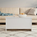 vidaXL magasfényű fehér szerelt fa dohányzóasztal 102 x 55,5 x 52,5 cm