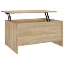 vidaXL sonoma tölgy színű szerelt fa dohányzóasztal 80x55,5x41,5 cm