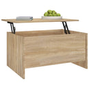 vidaXL sonoma tölgy színű szerelt fa dohányzóasztal 80x55,5x41,5 cm