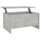 vidaXL betonszürke szerelt fa dohányzóasztal 80 x 55,5 x 41,5 cm
