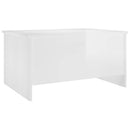 vidaXL magasfényű fehér szerelt fa dohányzóasztal 80x55,5x41,5 cm