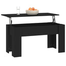 vidaXL fekete szerelt fa dohányzóasztal 101 x 49 x 52 cm