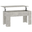 vidaXL betonszürke szerelt fa dohányzóasztal 101 x 49 x 52 cm