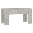 vidaXL betonszürke szerelt fa dohányzóasztal 101 x 49 x 52 cm