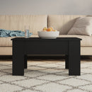 vidaXL fekete szerelt fa dohányzóasztal 79 x 49 x 41 cm