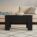 vidaXL fekete szerelt fa dohányzóasztal 79 x 49 x 41 cm