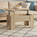 vidaXL sonoma tölgy színű szerelt fa dohányzóasztal 79x49x41 cm