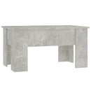 vidaXL betonszürke szerelt fa dohányzóasztal 79x49x41 cm