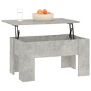vidaXL betonszürke szerelt fa dohányzóasztal 79x49x41 cm
