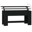 vidaXL fekete szerelt fa dohányzóasztal 101 x 49 x 52 cm