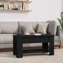vidaXL fekete szerelt fa dohányzóasztal 101 x 49 x 52 cm