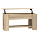 vidaXL sonoma tölgy színű szerelt fa dohányzóasztal 101 x 49 x 52 cm