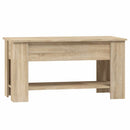 vidaXL sonoma tölgy színű szerelt fa dohányzóasztal 101 x 49 x 52 cm
