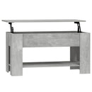 vidaXL betonszürke szerelt fa dohányzóasztal 101 x 49 x 52 cm