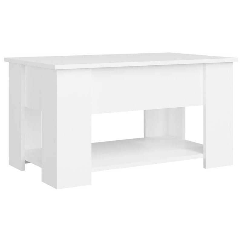 vidaXL fehér szerelt fa dohányzóasztal 79 x 49 x 41 cm