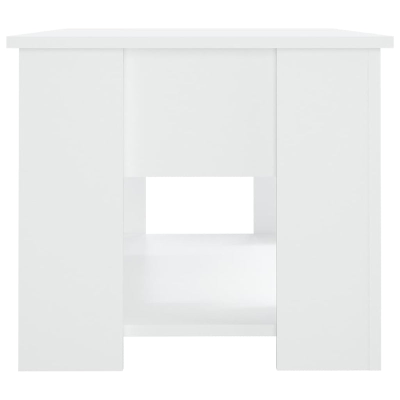 vidaXL fehér szerelt fa dohányzóasztal 79 x 49 x 41 cm