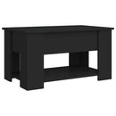 vidaXL fekete szerelt fa dohányzóasztal 79 x 49 x 41 cm