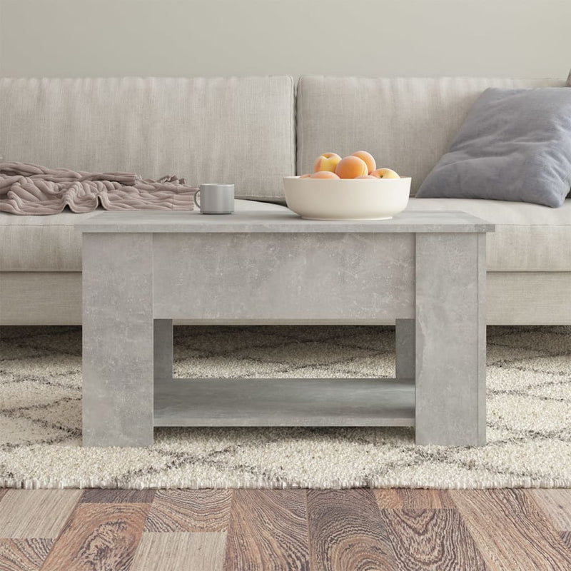 vidaXL betonszürke szerelt fa dohányzóasztal 79x49x41 cm