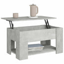 vidaXL betonszürke szerelt fa dohányzóasztal 79x49x41 cm